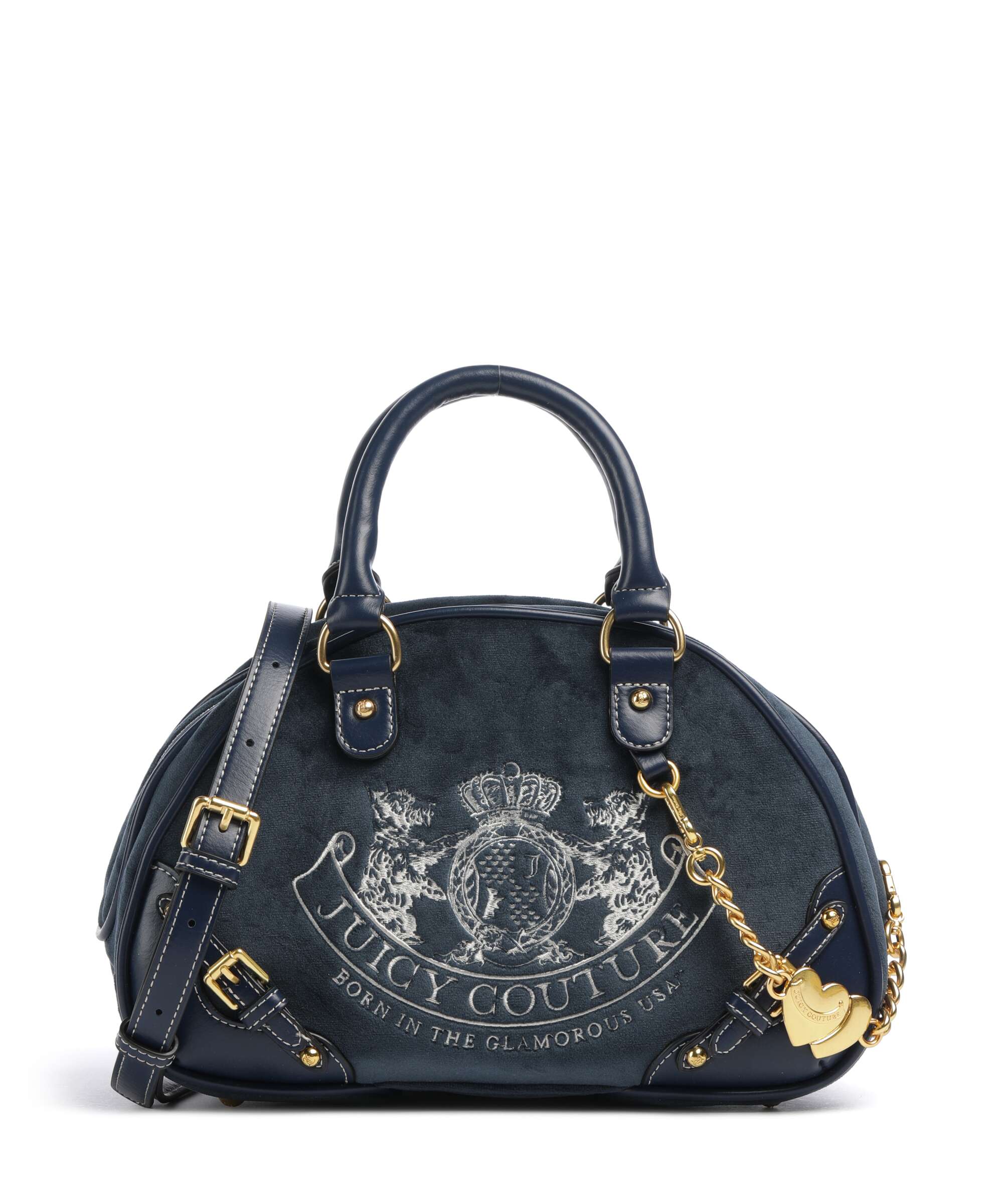 Juicy Couture Twig Narrative Velvet Handbag blue depths