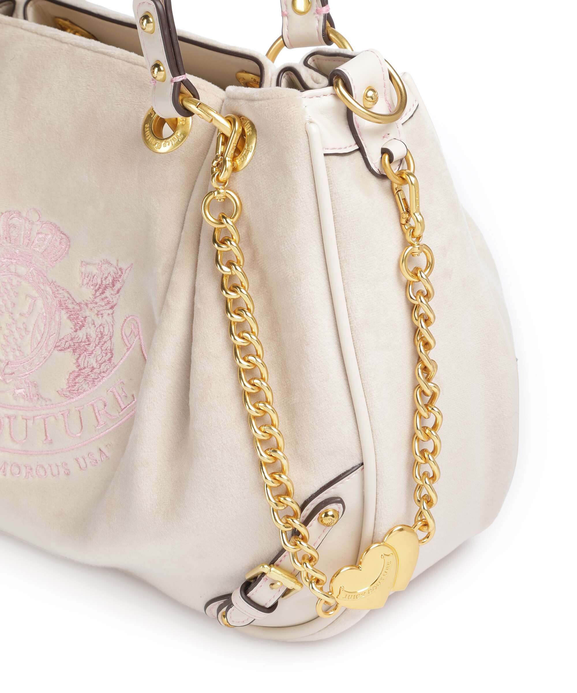 Juicy Couture Twig Narrative Velvet M Hobo bag marshmallow