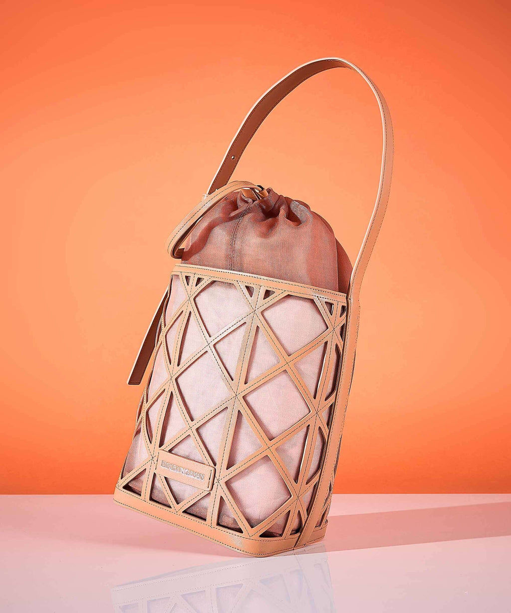 Emporio Armani Deva M Bucket bag terracotta