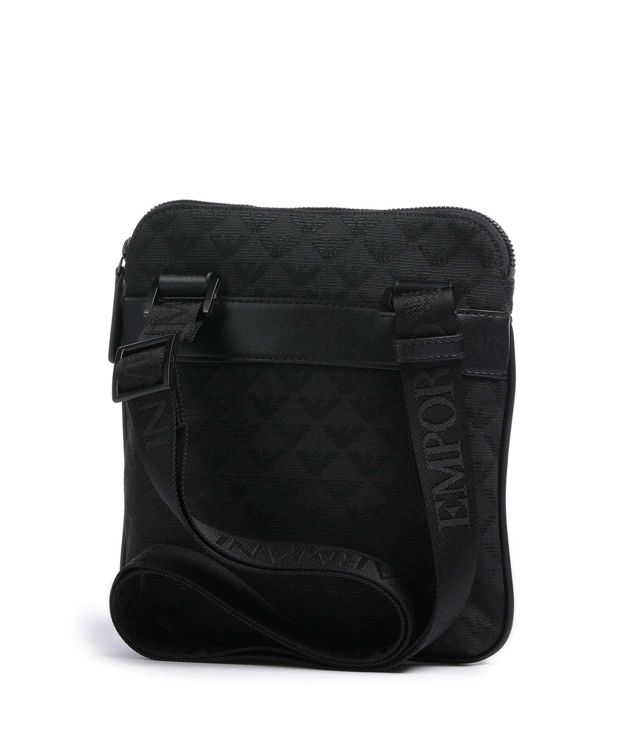 Emporio Armani Omnia Jacquard Crossbody bag black