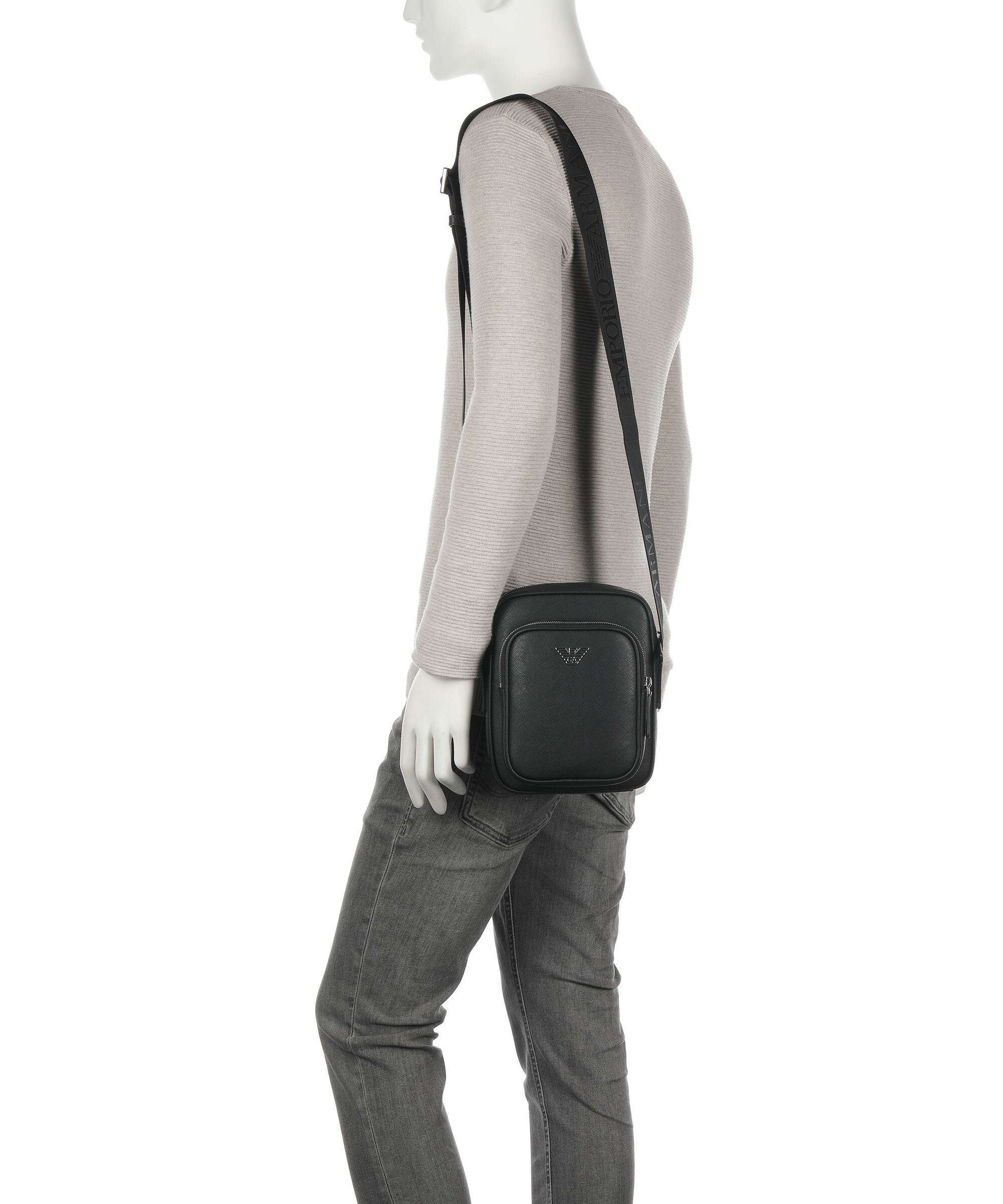 Emporio Armani Business Regenerated Crossbody bag black 