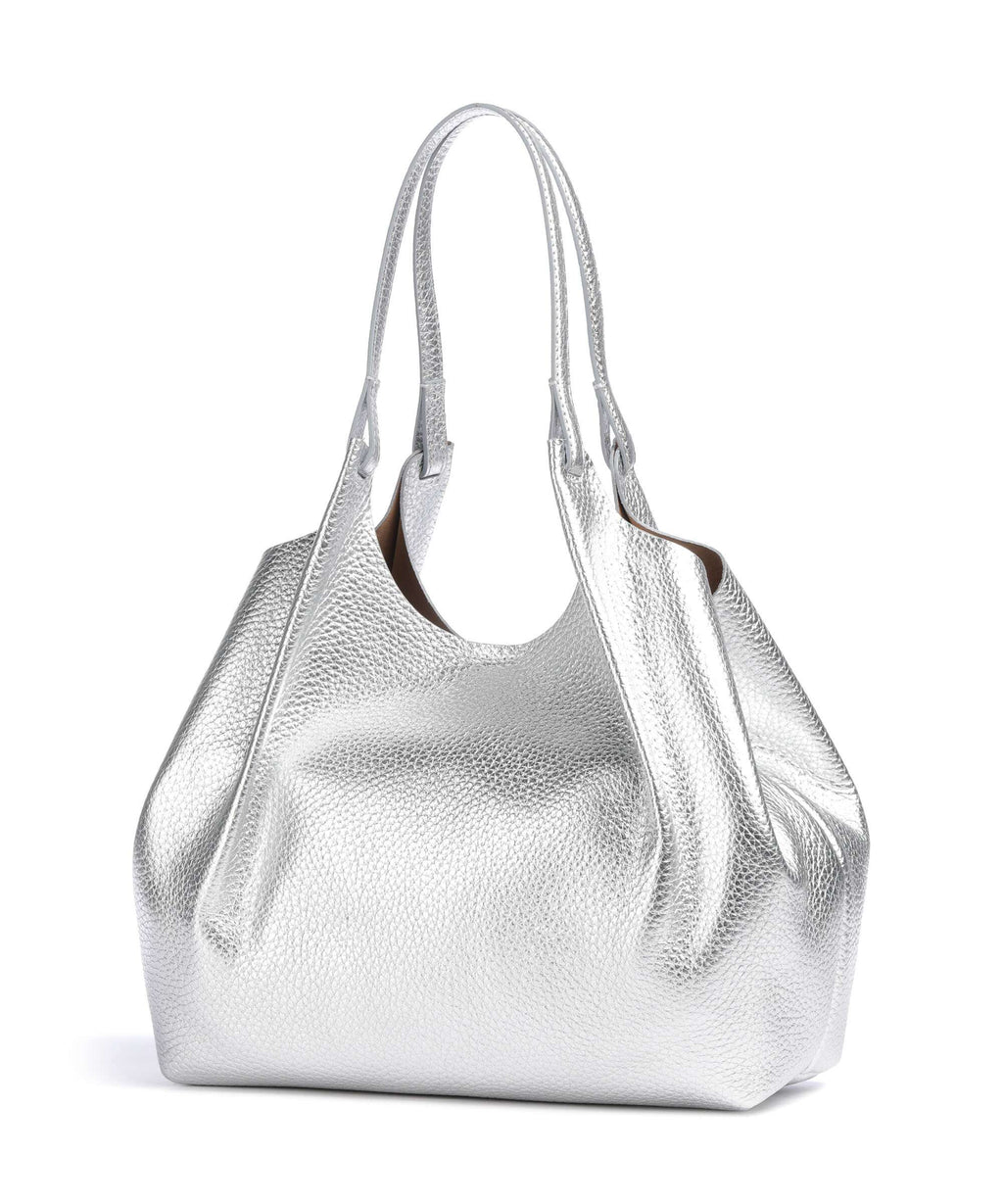 Gianni Chiarini Dua L Tote bag silver clay