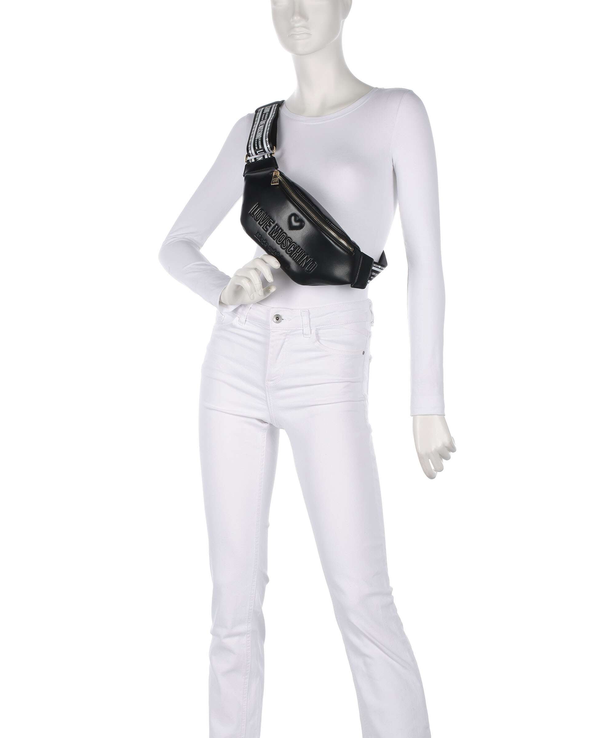 Love Moschino Ember Fanny pack nero