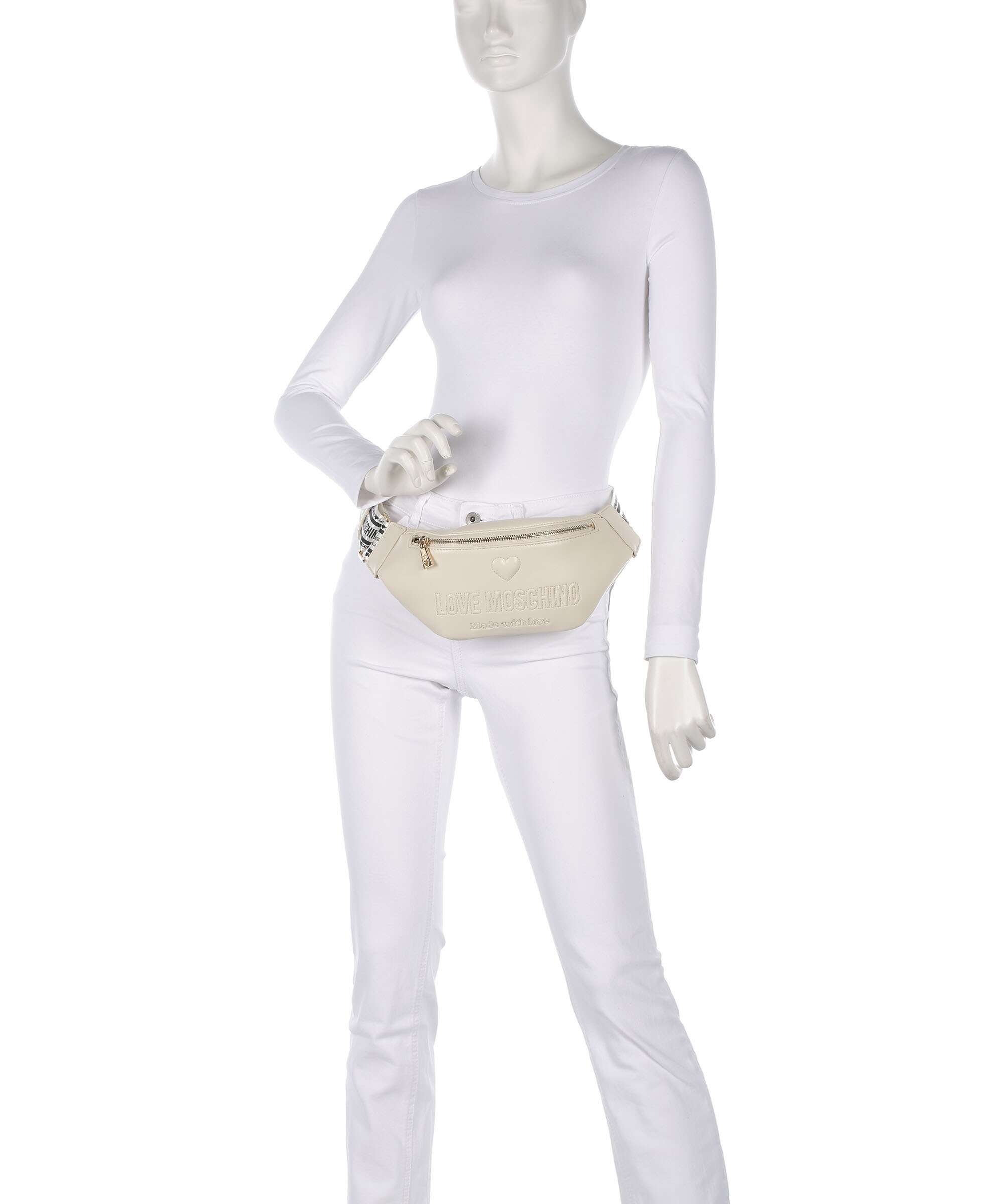 Love Moschino Ember Belt bag avorio