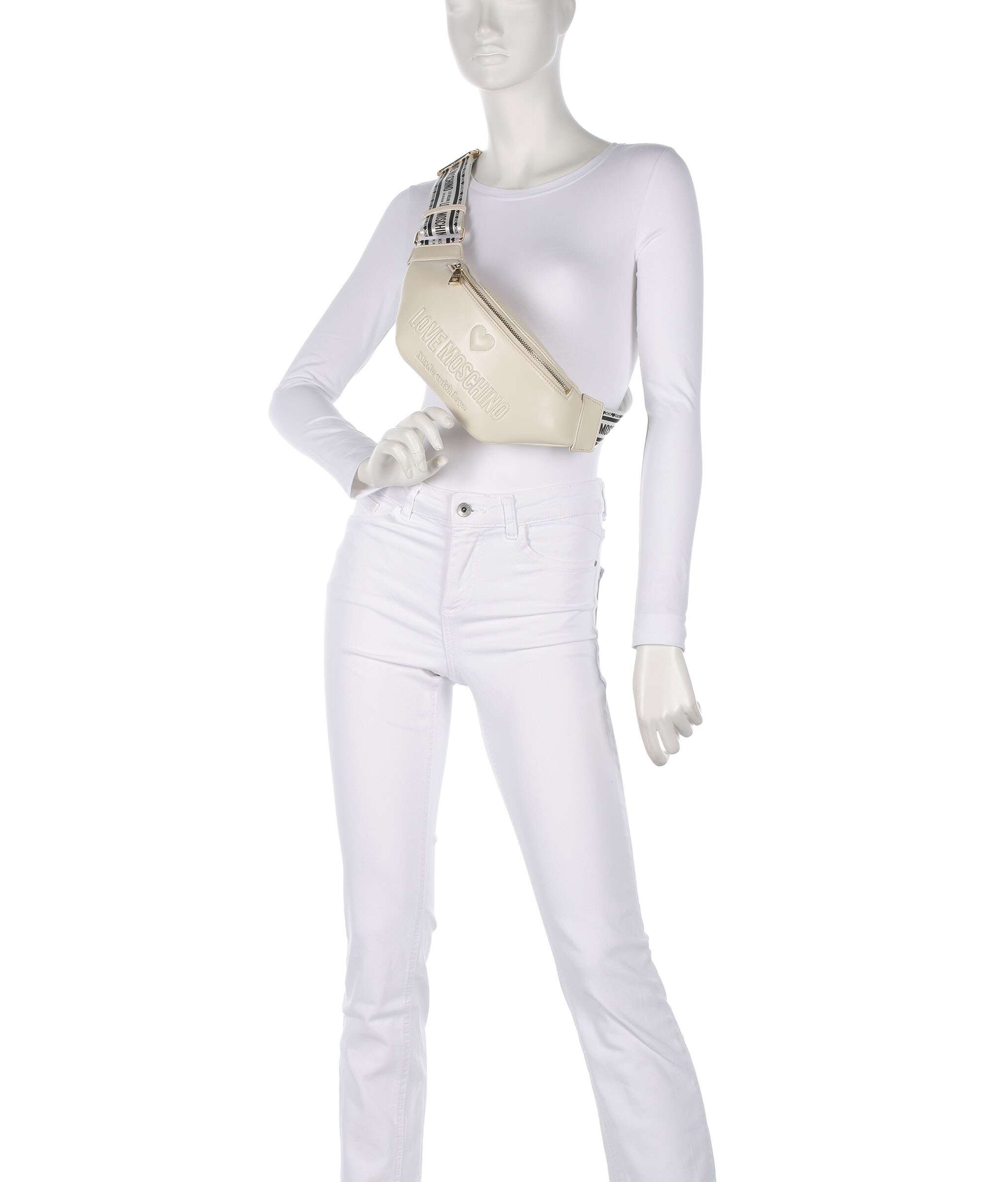 Love Moschino Ember Belt bag avorio