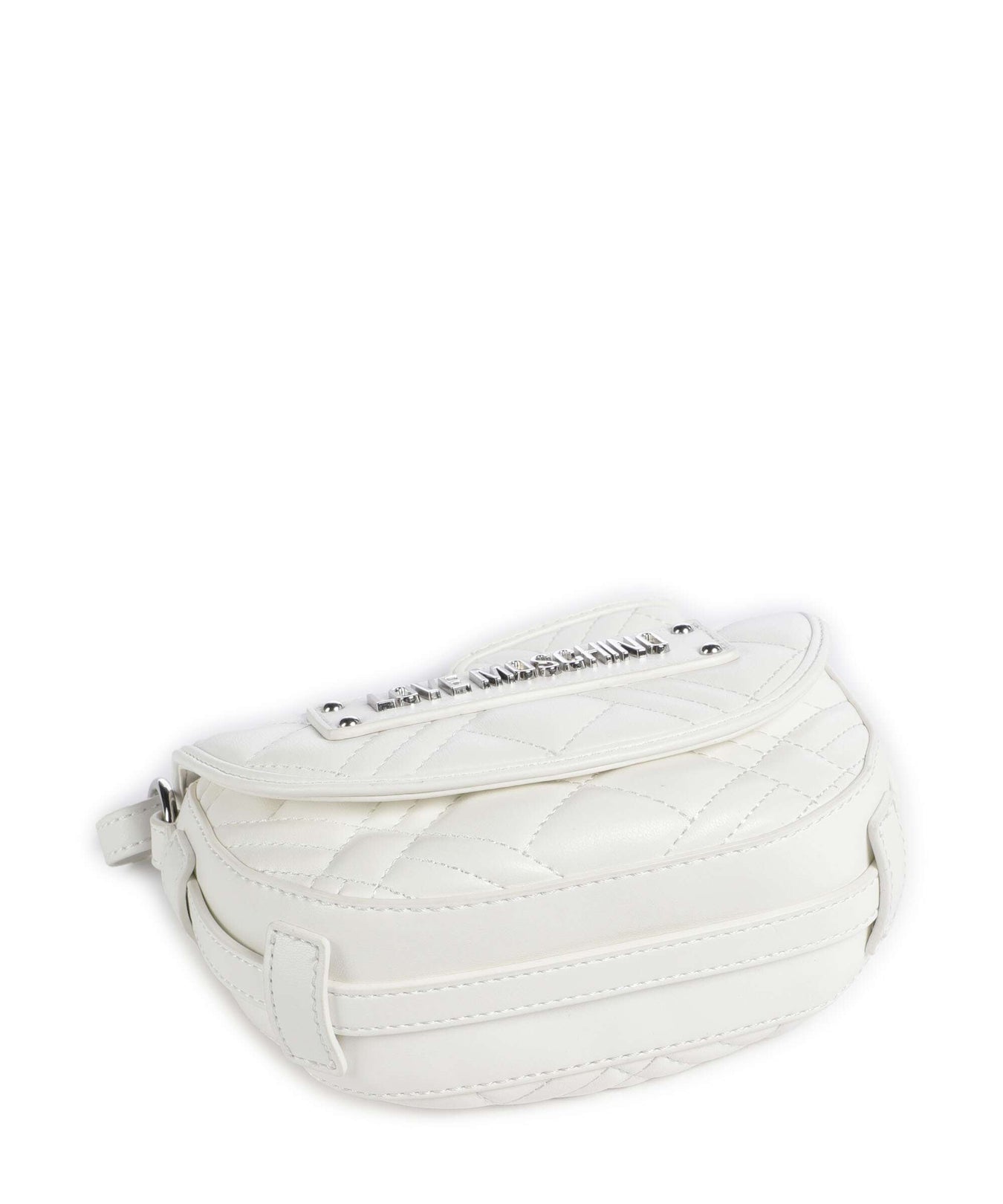 Love Moschino Quilted Crossbody bag bianco