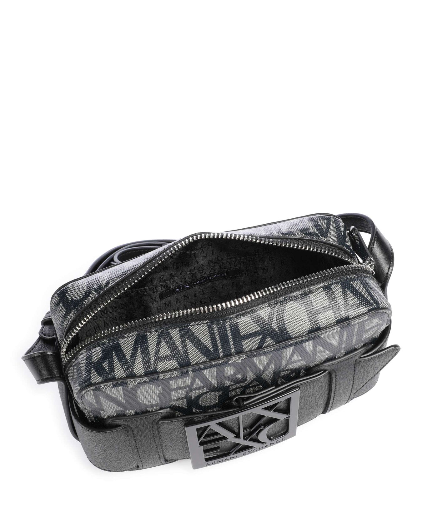 Armani Exchange Susie Crossbody bag beige/navy stripes