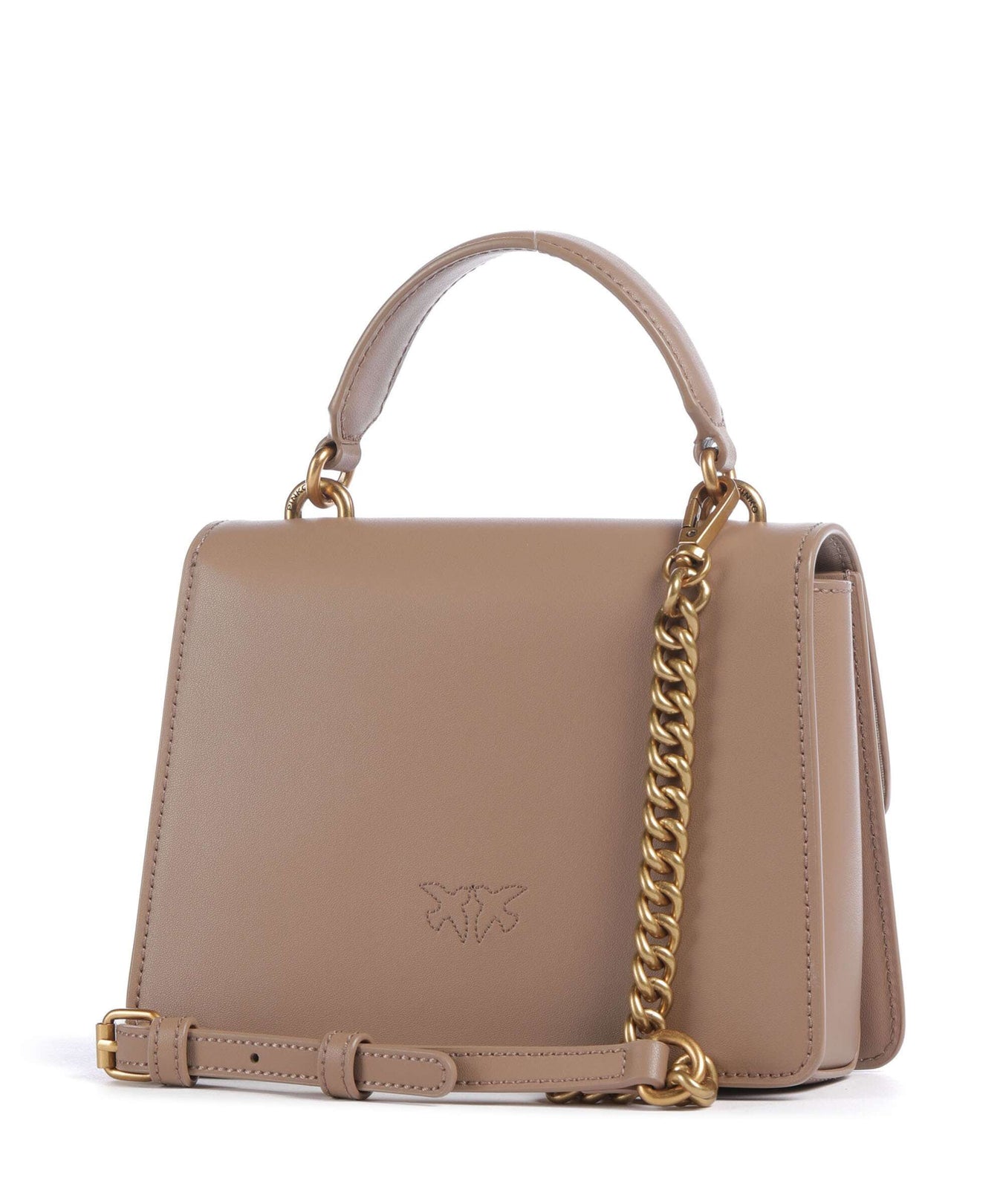 Pinko Love One Mini Crossbody bag biscotto zenzero/antique gold