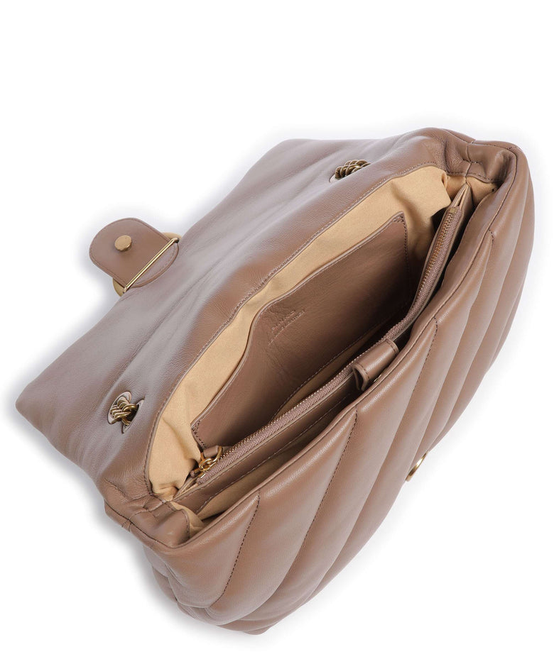 Pinko Love Puff Big Shoulder bag biscotto zenzero/antique gold