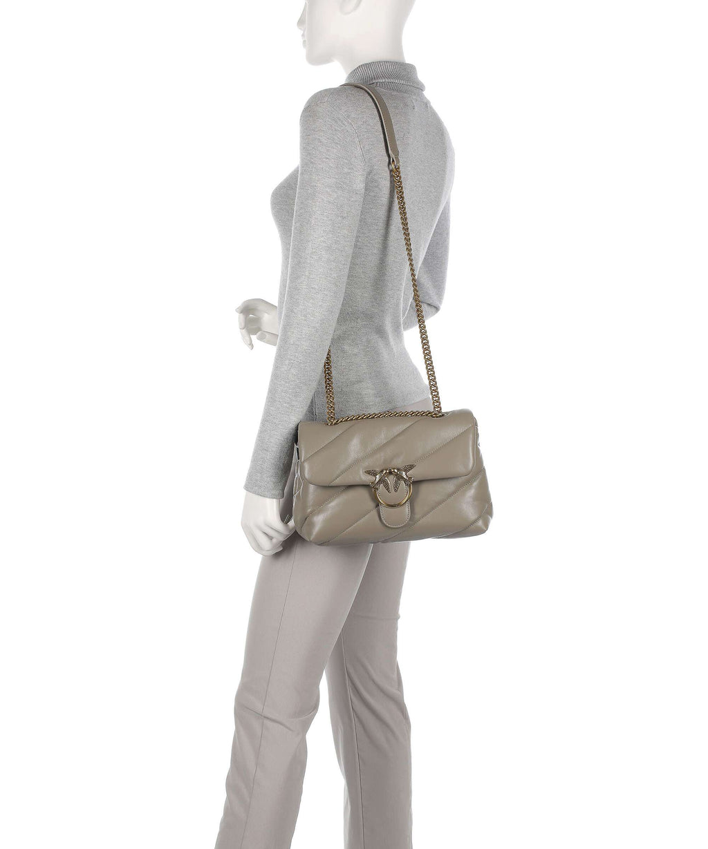 Pinko Love Puff Classic Shoulder bag noce/antique gold