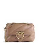 Pinko Love Puff Mini Bolsa tiracolo biscotto zenzero/antique gold