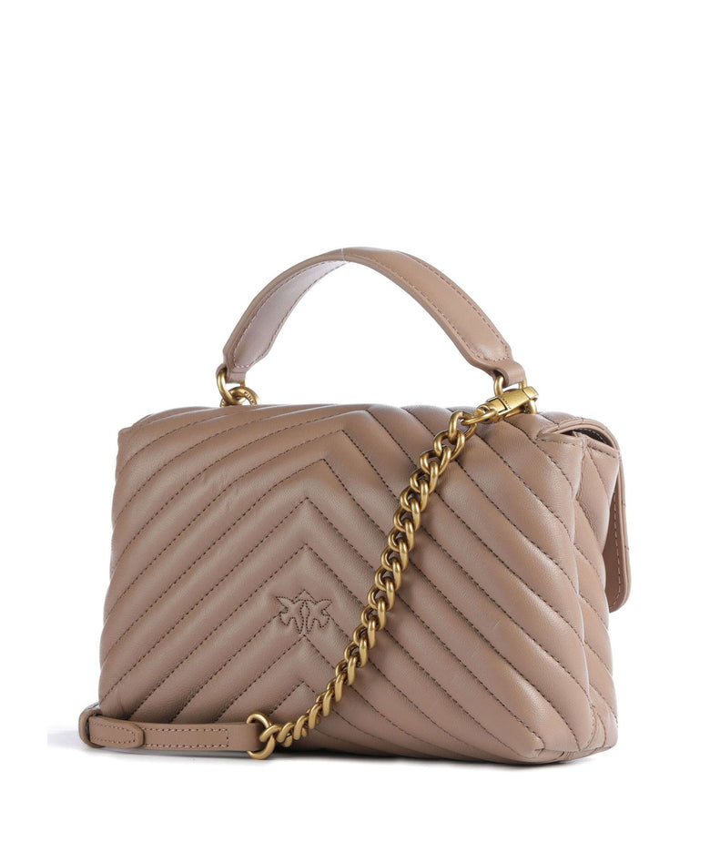 Pinko Love Lady Puff Mini Handbag biscotto zenzero/antique gold