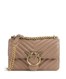 Pinko Love One Mini Bolsa tiracolo biscotto zenzero/antique gold