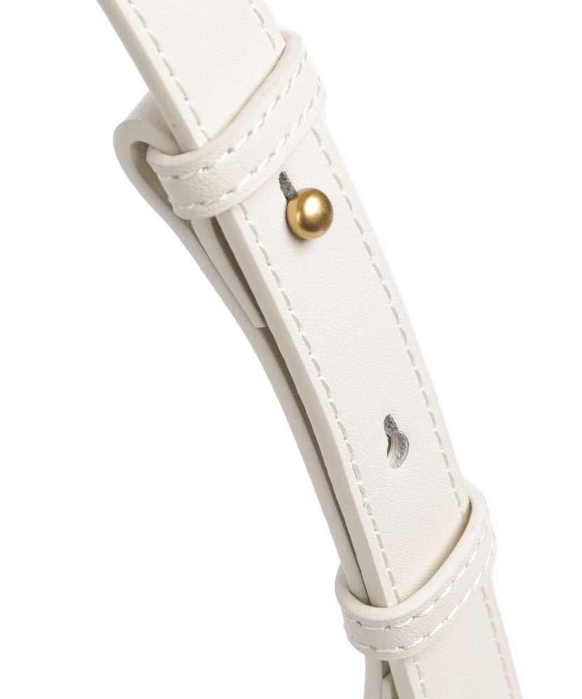 Pinko Half Moon Mini Shoulder bag bianco seta/antique gold