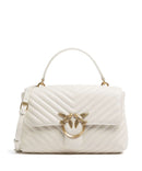 Pinko Love Lady Puff Classic Bolsa bianco seta/antique gold
