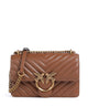 Pinko Love One Mini Bolsa tiracolo marrone/leone/antique gold