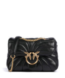 Pinko Love Puff Mini Bolsa tiracolo nero/antique gold