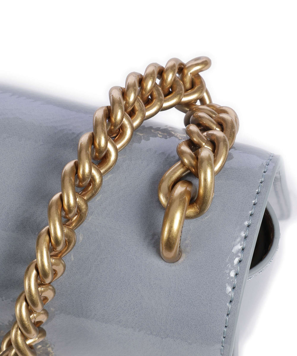 Pinko Love One Mini Crossbody bag light blue/antique gold