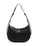 Pinko Half Moon Mini Bolsa tiracolo nero/antique gold