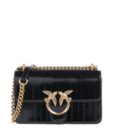 Pinko Love One Mini Bolsa tiracolo nero/antique gold