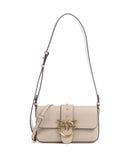 Pinko Love One Mini Slouchy Bolsa tiracolo beige/grigio fumo/antique gold