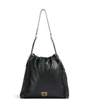 Pinko Extra Slouchy Saco de balde nero/antique gold