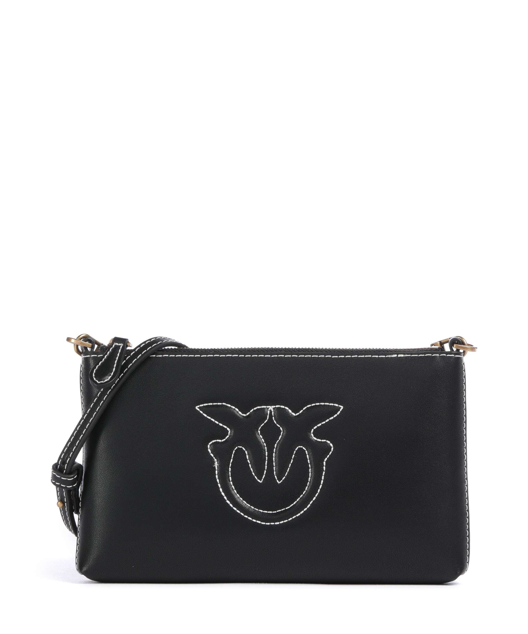 Pinko Flat Mini Crossbody bag nero/antique gold