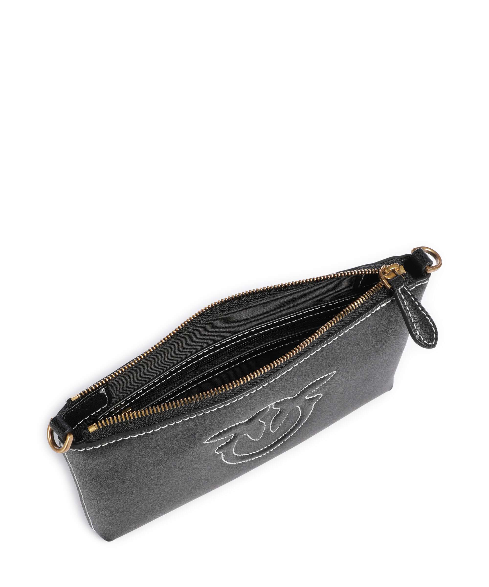 Pinko Flat Mini Crossbody bag nero/antique gold