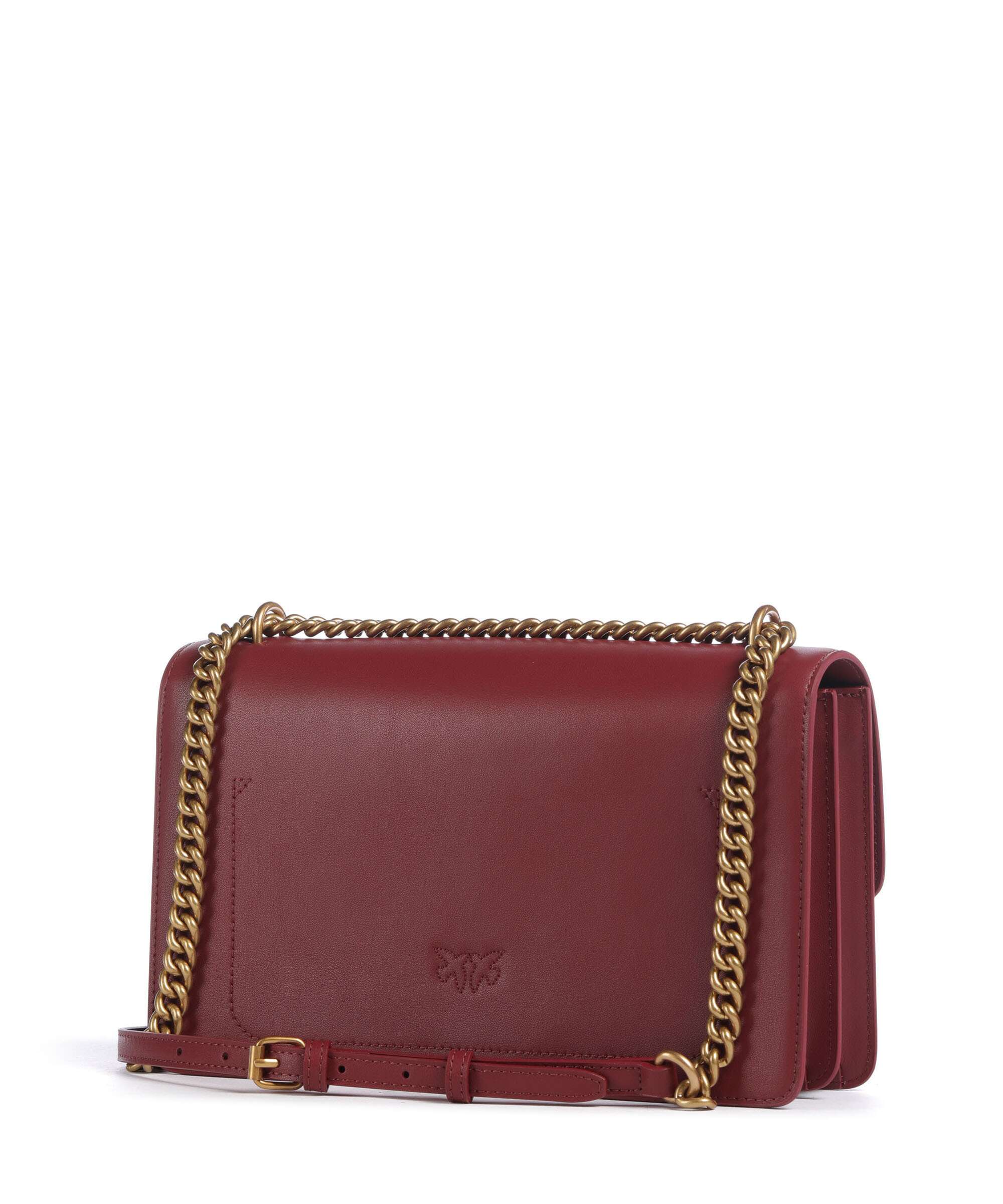 Pinko Love One Classic Shoulder bag bordeaux merlot/antique gold