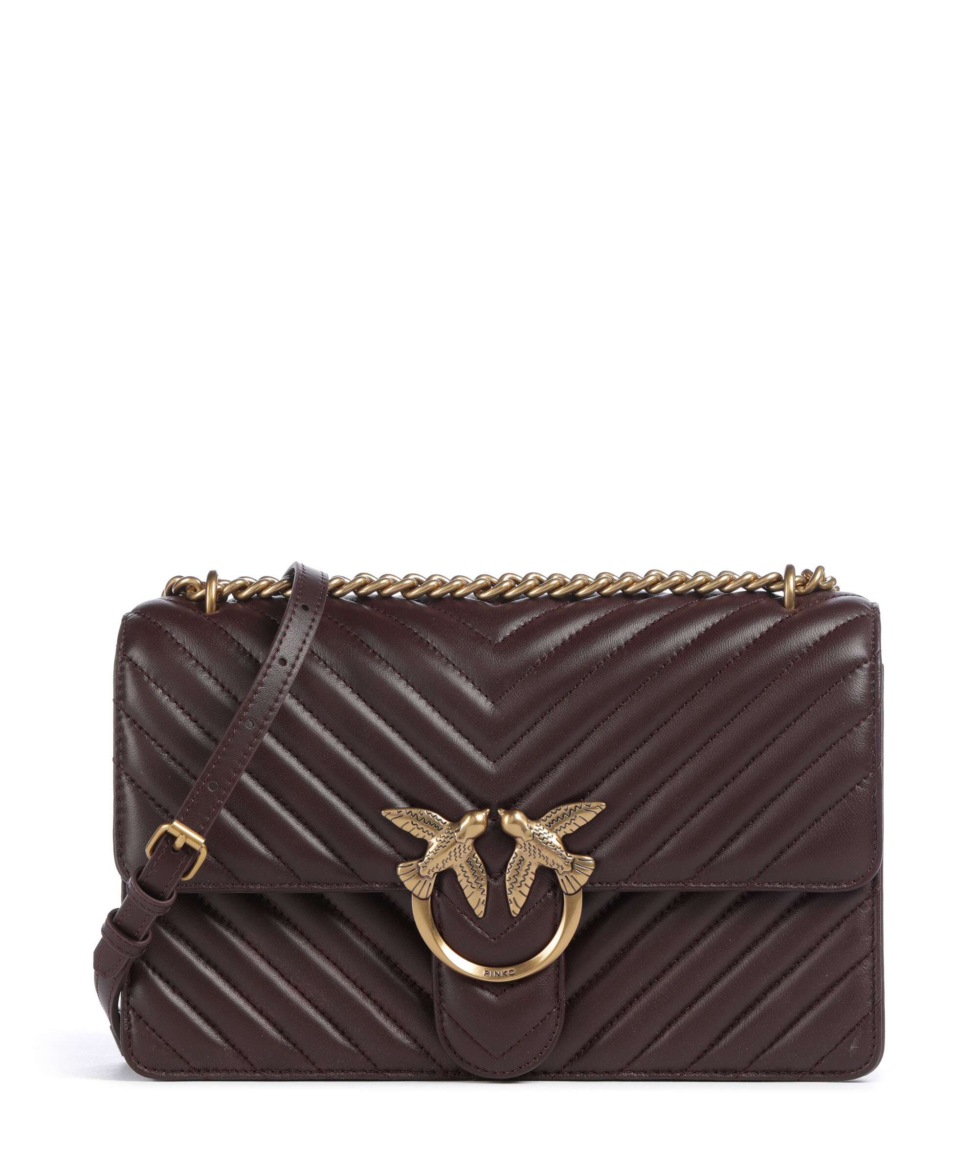 Pinko Love One Classic Shoulder bag uva di catawba/antique gold