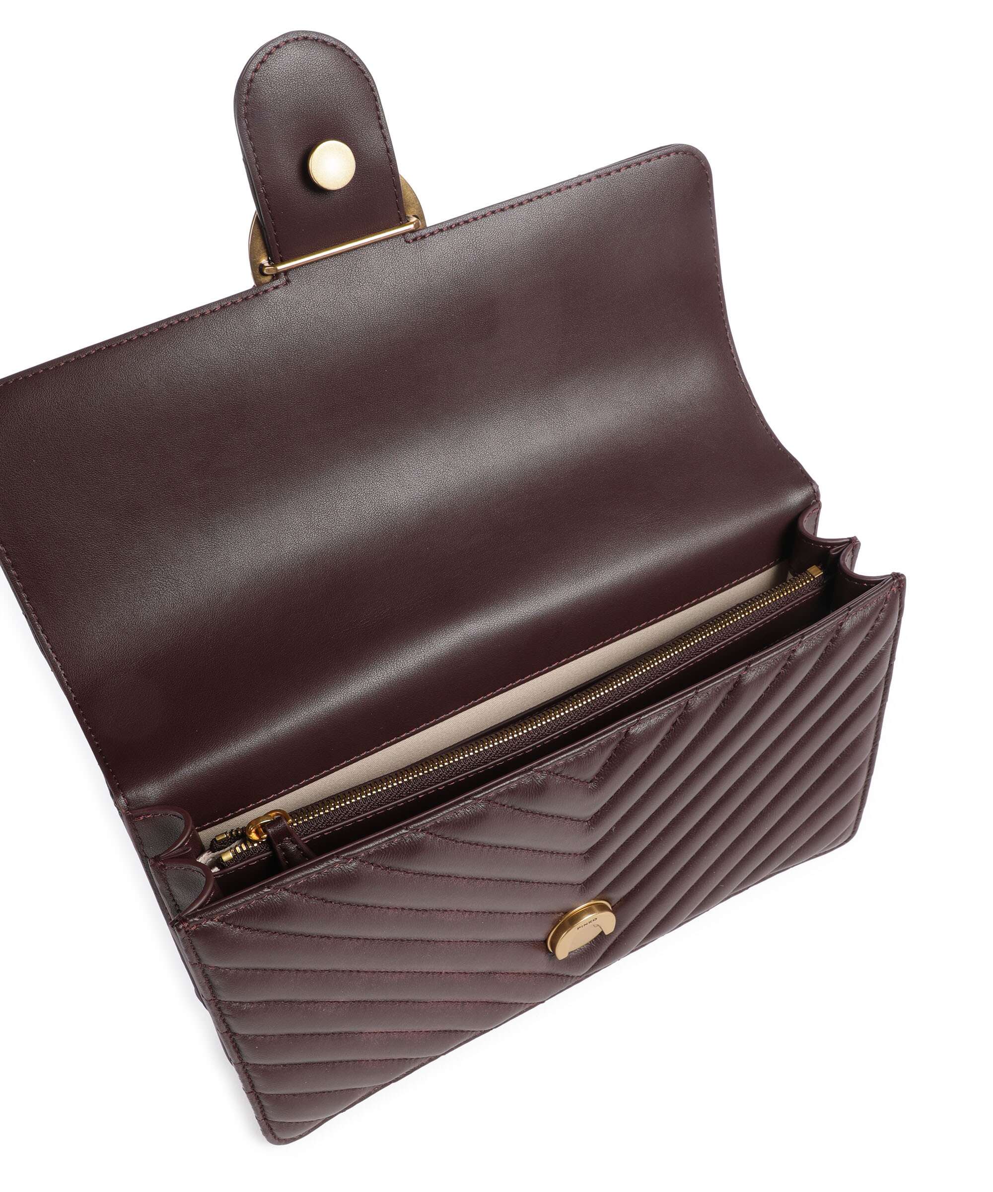 Pinko Love One Classic Shoulder bag uva di catawba/antique gold