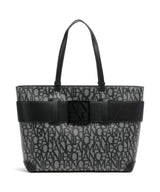 Armani Exchange Susie M bolsa shopper beige/navy stripes