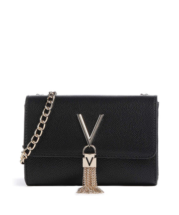 Valentino Bags Divina Bolsa tiracolo nero/gold