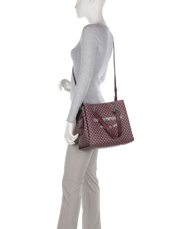 Emporio Armani Annie Tote bag vinaccia/ecru/bianco/grape marc/white