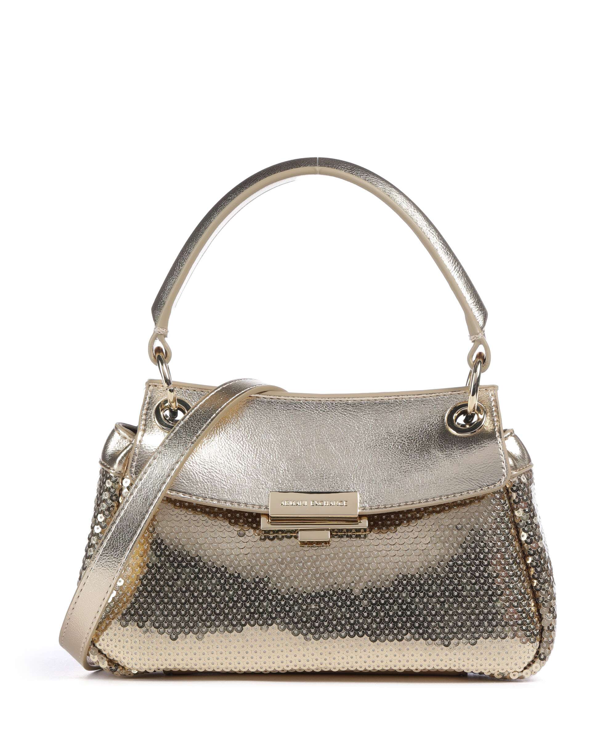 Armani Exchange Wave Crossbody bag gold