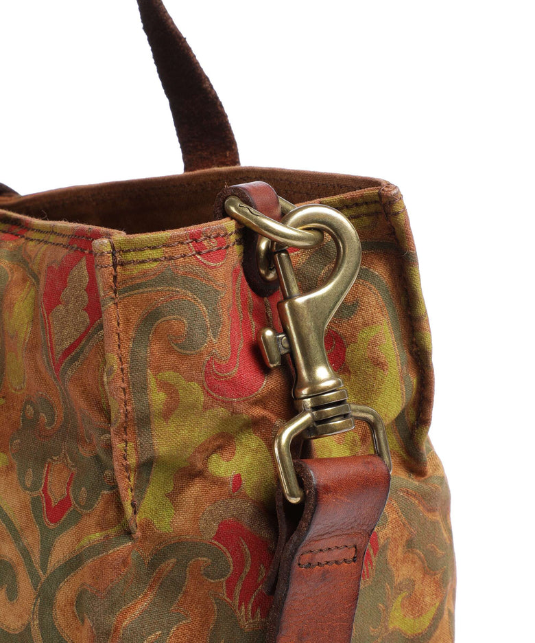 Campomaggi Tote bag beige/cognac/rosso/verde