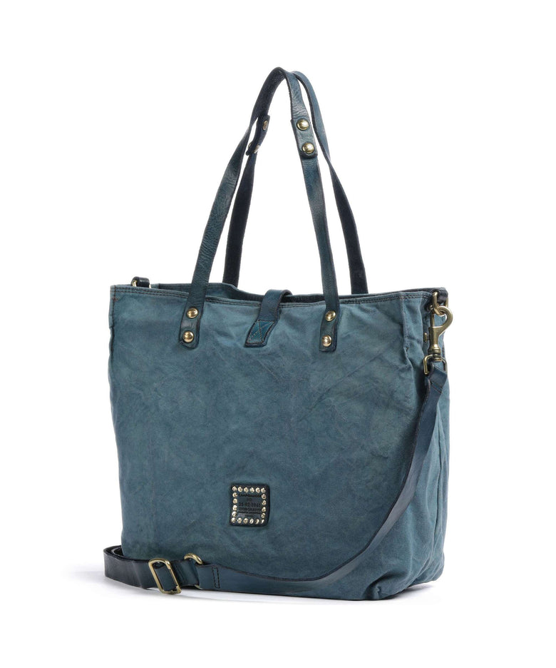 Campomaggi Tote bag beige/zaffiro/nera