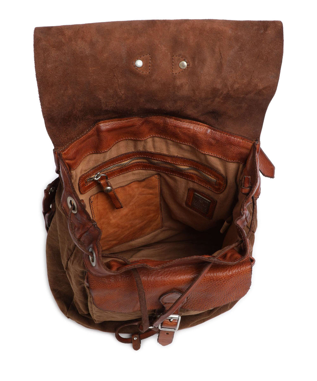 Campomaggi Backpack verde militare/cognac