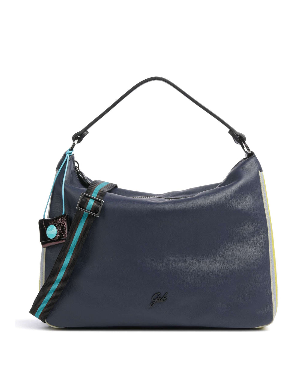 Gabs Stripes Calliope Hobo bag inchiostro blu