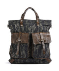 Campomaggi Backpack bag camouflage blue/verde military