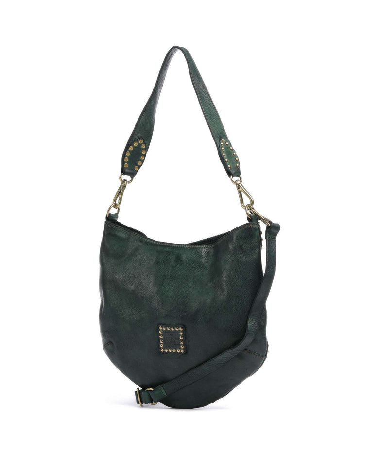 Campomaggi Hobo bag green bottle