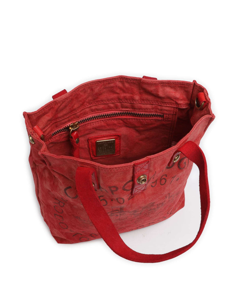 Campomaggi Handbag beige/rosso/moro