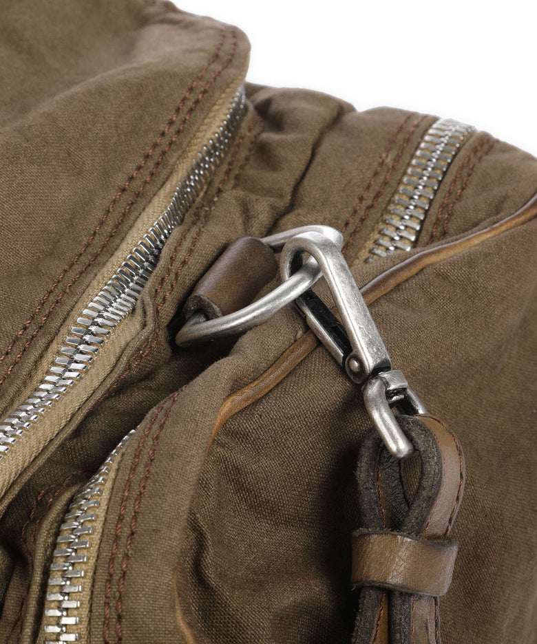 Campomaggi Weekend bag verde militare/nera