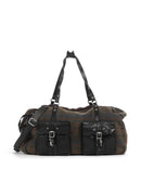 Campomaggi Bolsa de fim de semana scozzese fuxia/nero