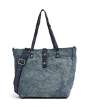 Campomaggi bolsa shopper beige/iris ghiaccio