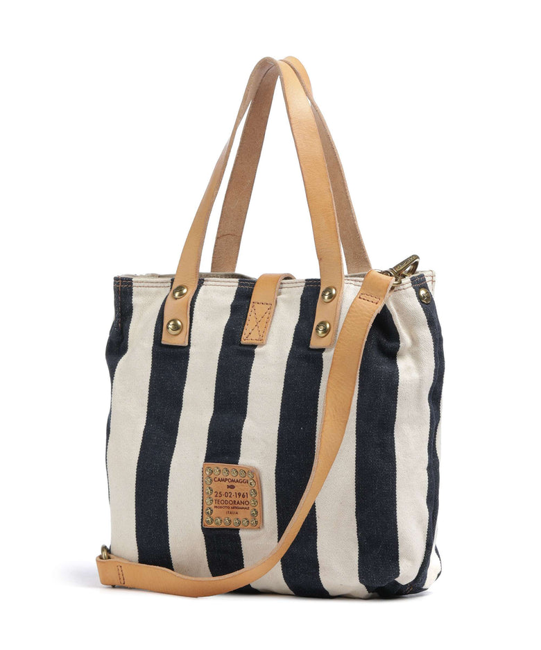 Campomaggi Tote bag blue/beige