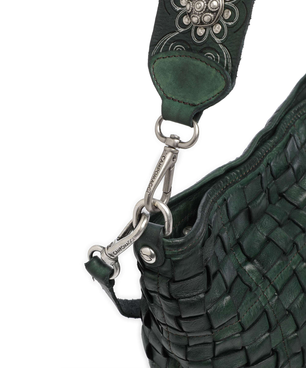 Campomaggi Hobo bag green bottle