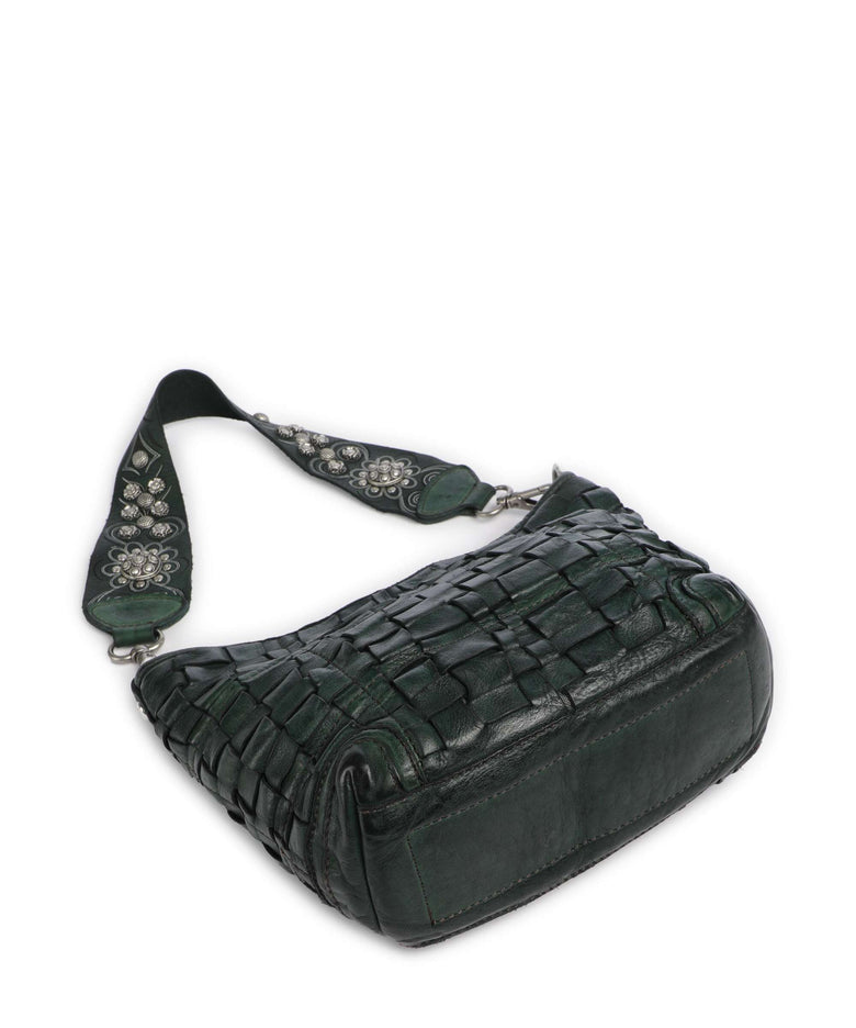 Campomaggi Hobo bag green bottle