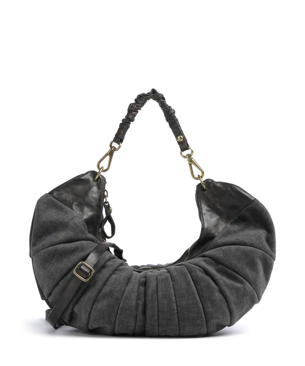 Campomaggi Hobo bag grey/dark grey