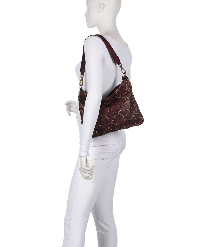 Campomaggi Hobo bag wine